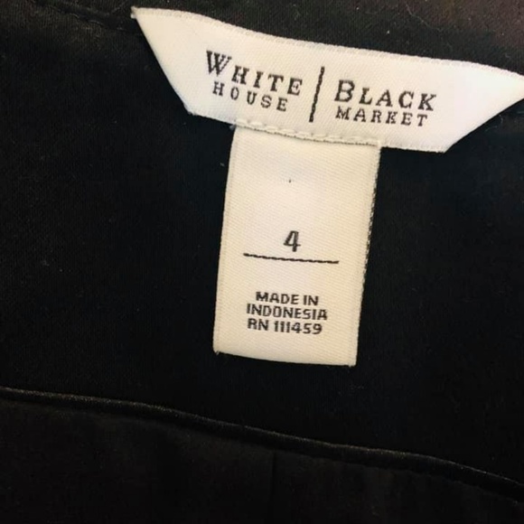 WHBM ruffle blazer black 4 - Picture 4 of 5